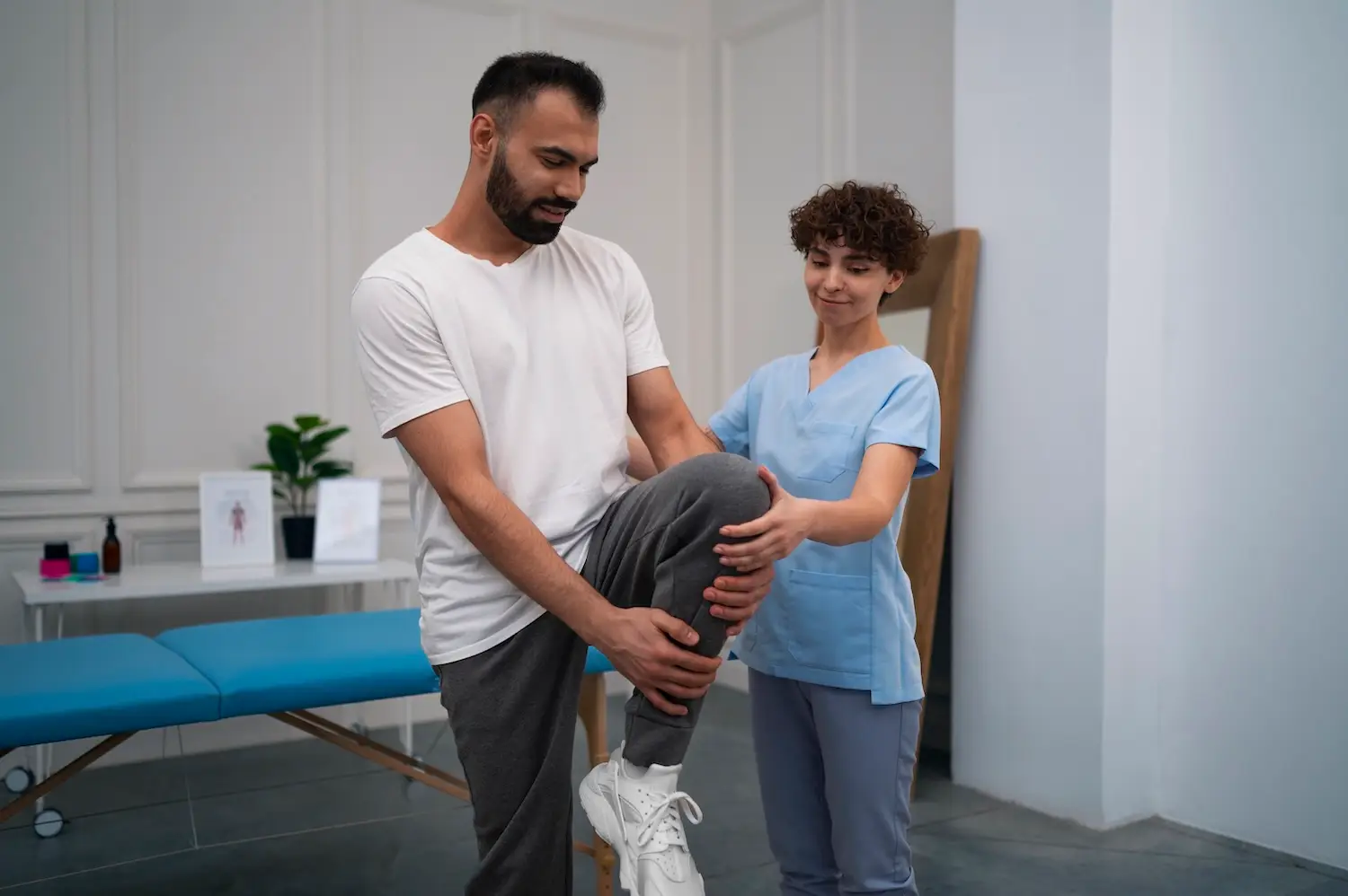 man-visit-rehabilitation-center